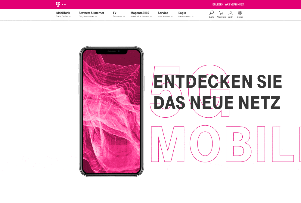 Telekom 5G Website