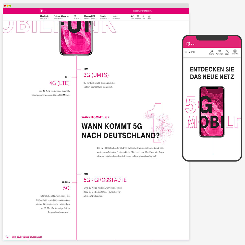 Telekom 5G Website